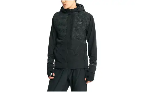 New Balance Jackets Men's Black Hooded Moderate Other