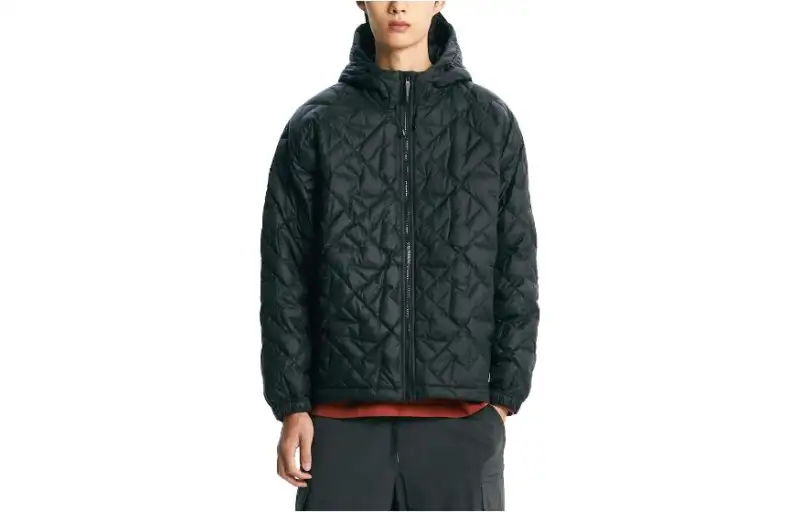 New Balance Padding NQJ Down Jackets Men's Black Hooded Moderate Other