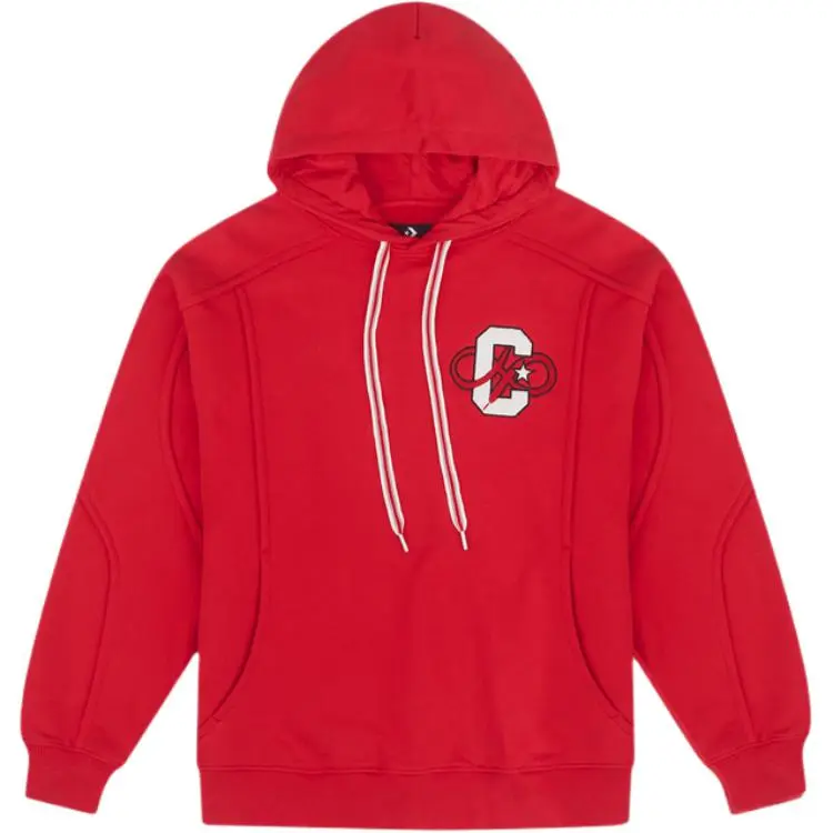 Converse Sweatshirts Men's Red Hooded Moderate