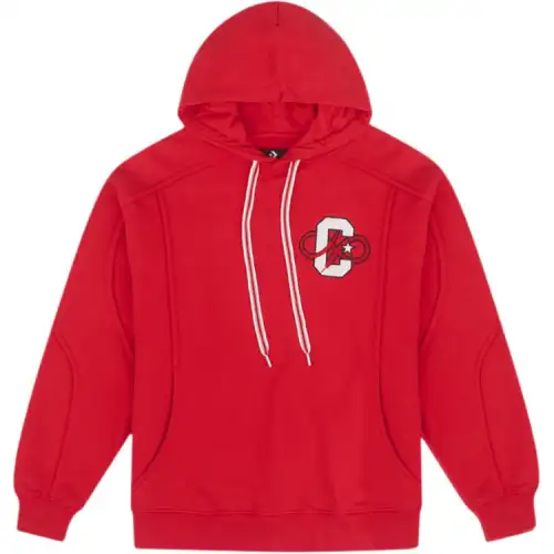 Converse Sweatshirts Men's Red Hooded Moderate
