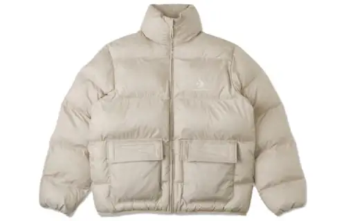 Converse PATCH POCKET PUFFER Jacket Men's Khaki