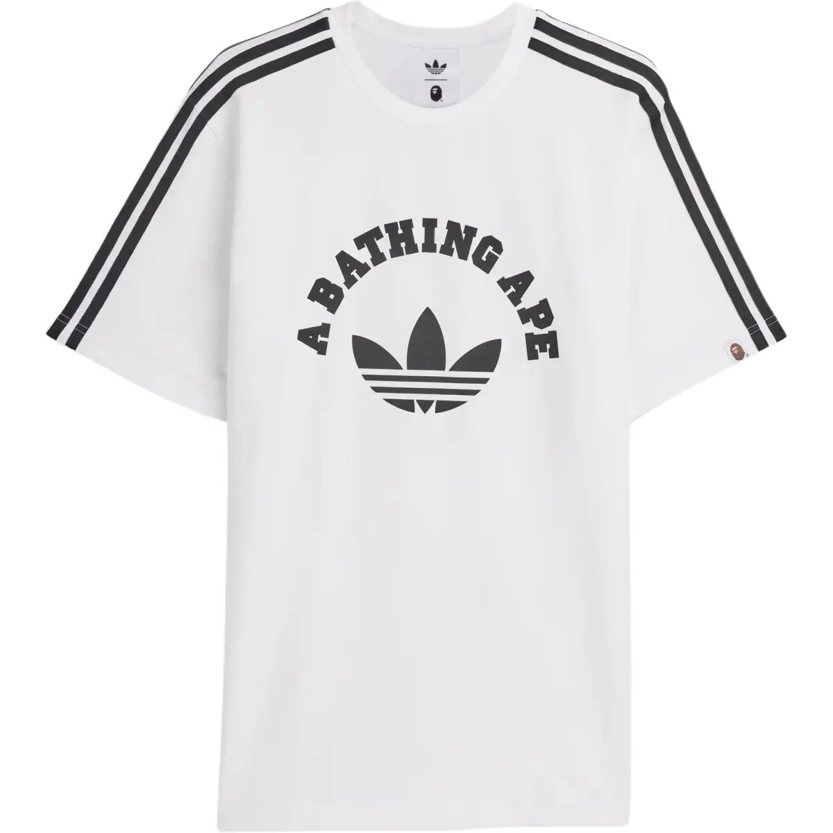 Adidas Originals x A BATHING APE A BATHING APE Collaboration T Shirt Unisex White