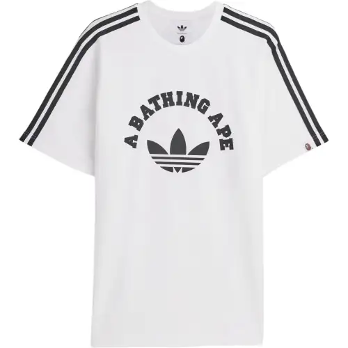 Adidas Originals x A BATHING APE A BATHING APE T Shirt Unisex White