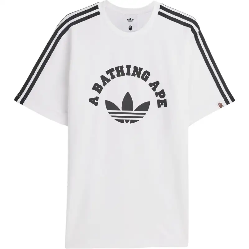 Adidas Originals x A BATHING APE A BATHING APE T Shirt Unisex White