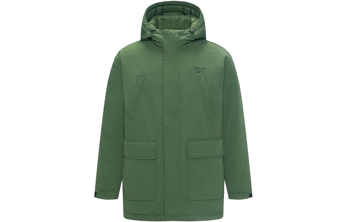 Reebok Down Jackets Unisex Dark Army Green Hooded Moderate Other
