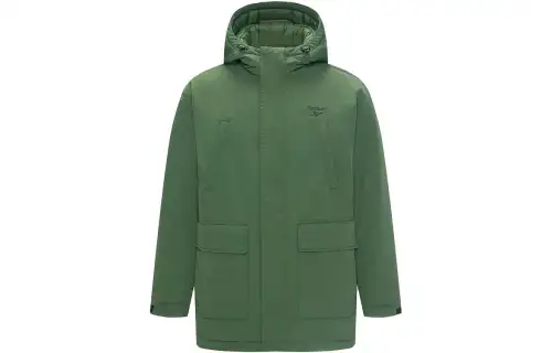 Reebok Down Jackets Unisex Dark Army Green Hooded Moderate Other