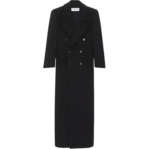 SAINT LAURENT Coats Men's Black