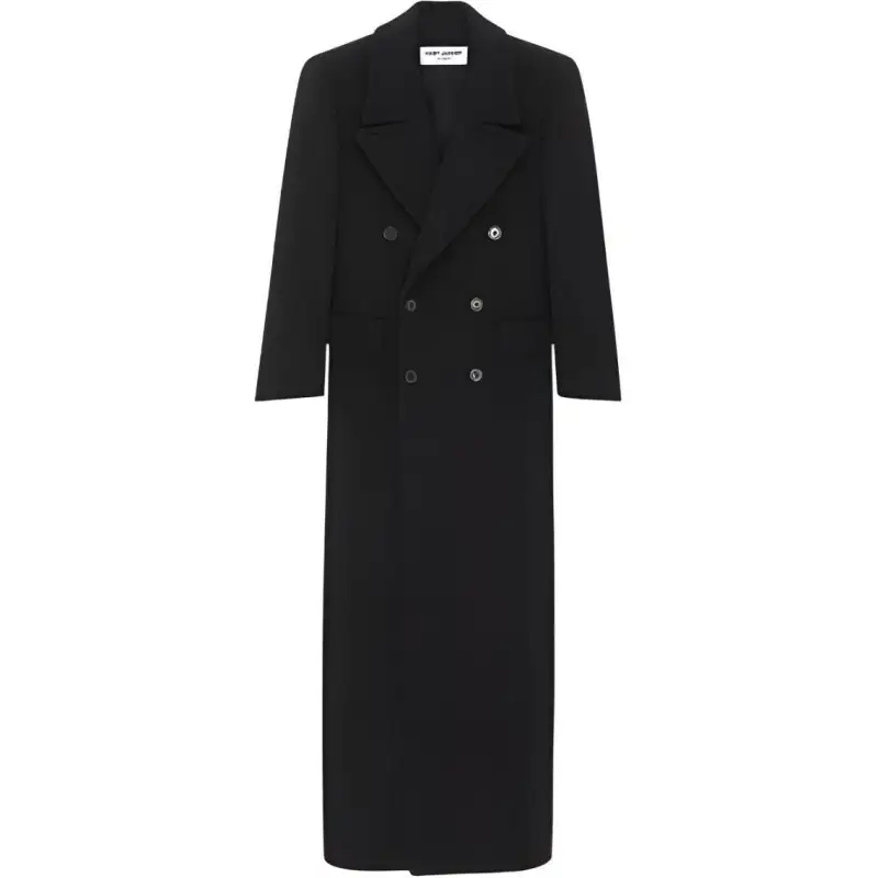 SAINT LAURENT Coats Men's Black