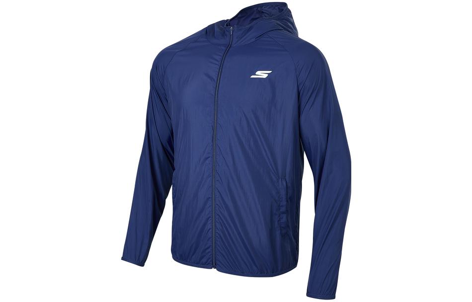 Мужская куртка Skechers Outdoor Windbreaker (синяя)