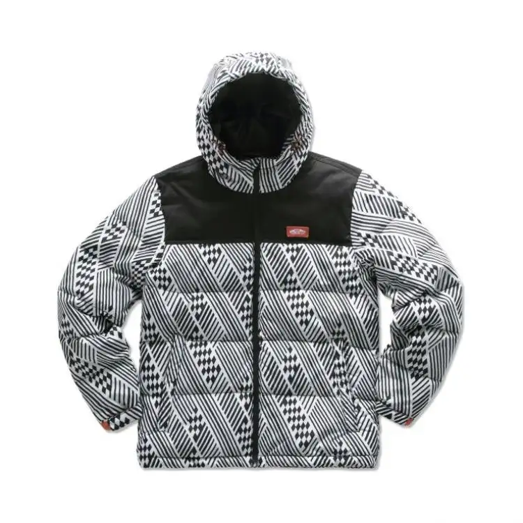 Vans Off THE WALL Down Jacket Men's Black White