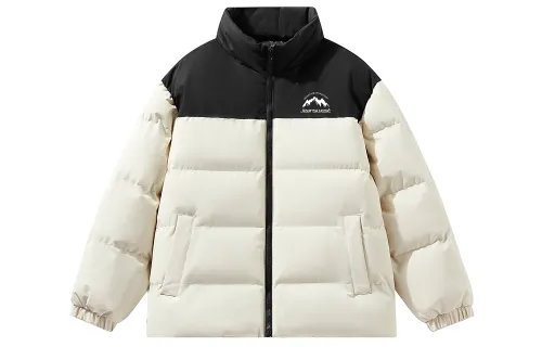JEANSWEST Puffer Jackets Unisex Stand Collar Thickened