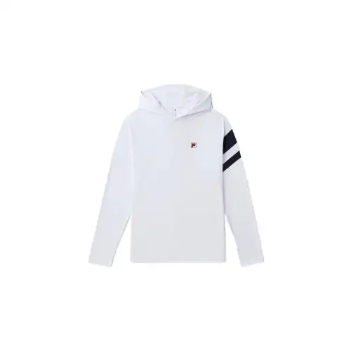 FILA Sweatshirt Men's White/FILA Marine Blue | WHITE/FILA Navy