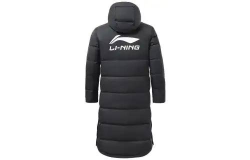 Li Ning Down Jackets Men's Black Detachable Hood Thickened Other