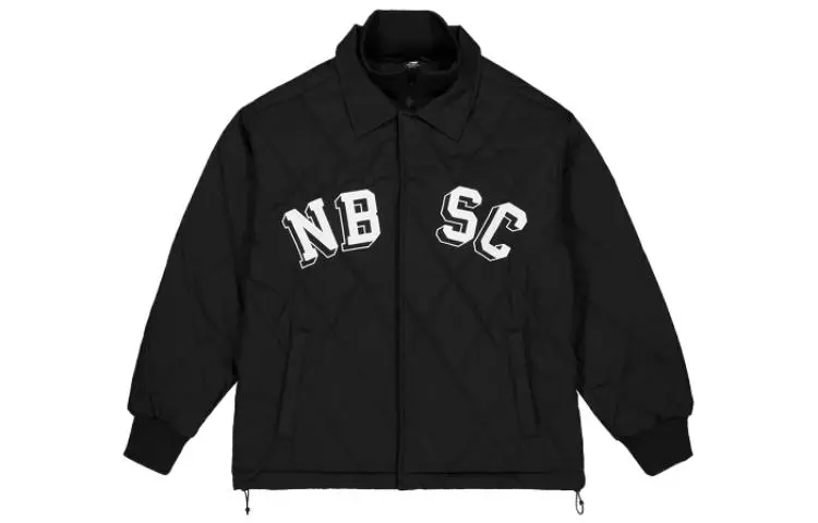 New Balance NBX Academy Puffer Jackets Men's Black Lapel Moderate Straight Fit