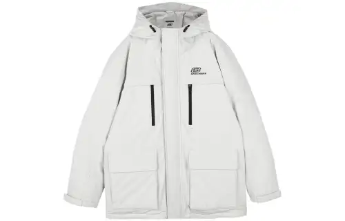 Skechers Sports Life Collection Down Jackets Men's Lunar Gray Hooded Moderate Other