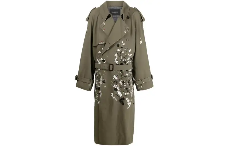 Balenciaga FW22 Coat Loose Fit Men's Green
