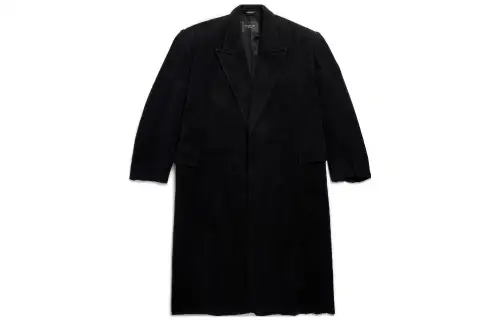 Balenciaga SS24 Coat Loose Fit Men's Black