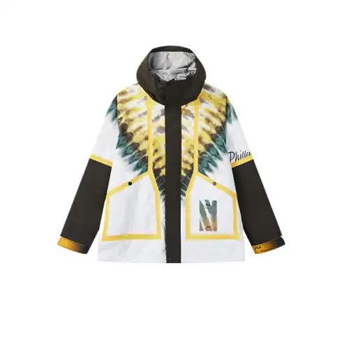 FILA Jackets & Coats Men's Champagne White