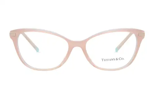 TIFFANY & CO. Plastic Irregular Shape Eyeglass Frames Women's Pink