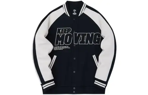 Anta Baseball Jacket Unisex Basic Black