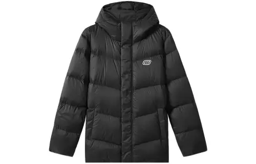 Skechers Colorful Down Jacket Unisex Carbon Black
