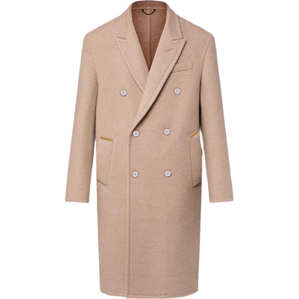 LOUIS VUITTON Doubleface Silk And Wool-Blend Double-Breasted Coat