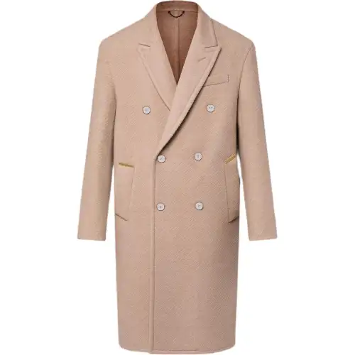 LOUIS VUITTON Doubleface Silk And Wool-Blend Double-Breasted Coat