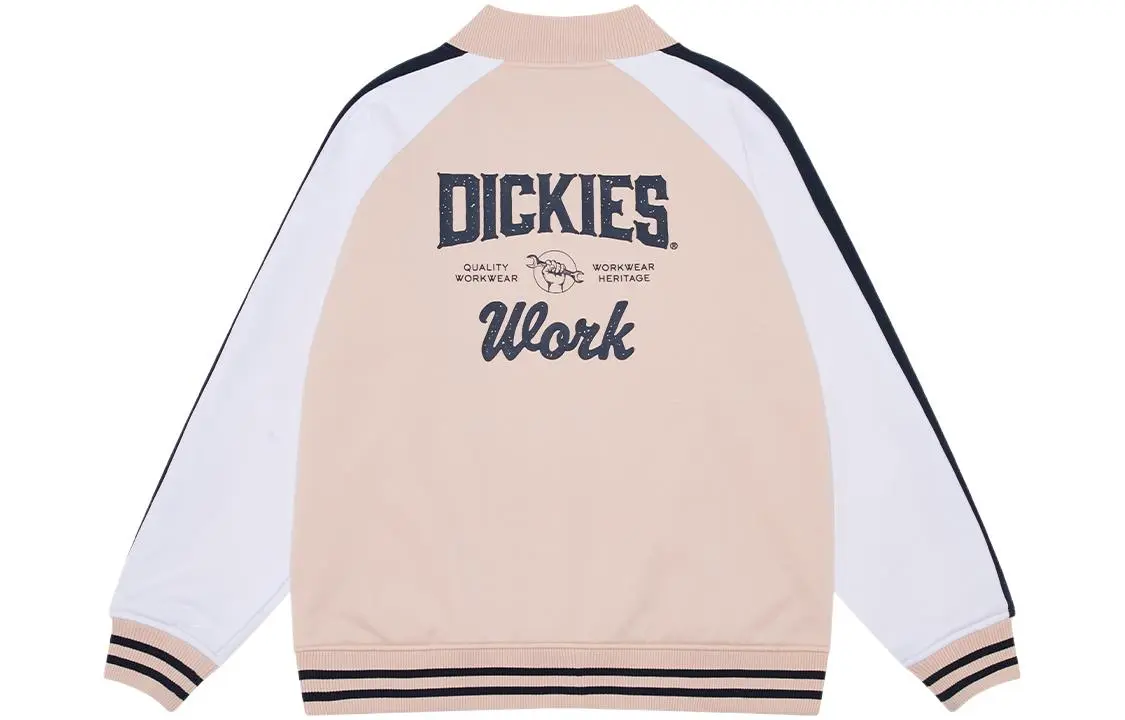 Dickies Baseball Jacket Unisex Peach Pink