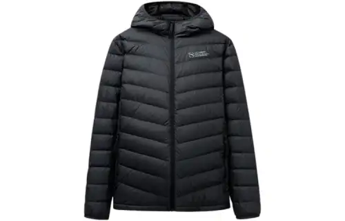 ANTA Down Jackets Men's Black Hooded Lightweight Other