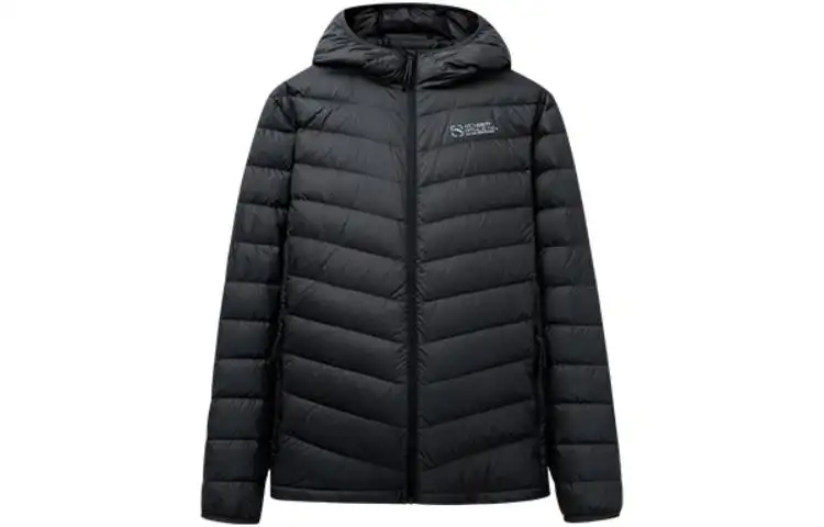 ANTA Down Jackets Men's Black Hooded Lightweight Other