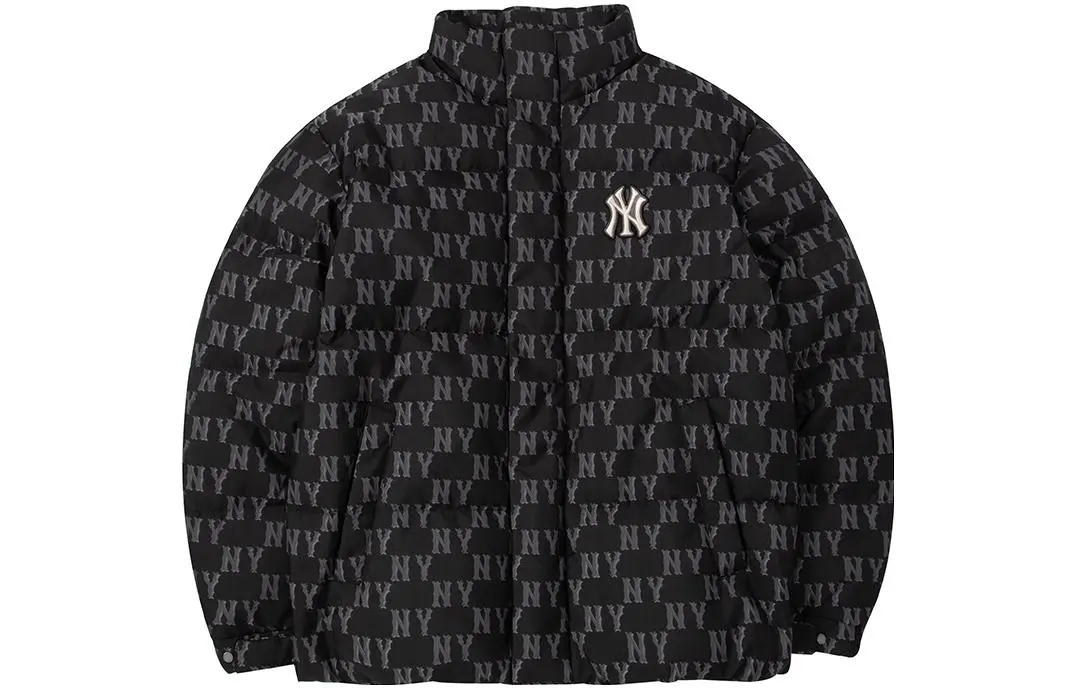 MLB New York Yankees Down Jackets Unisex Black Stand Collar Moderate