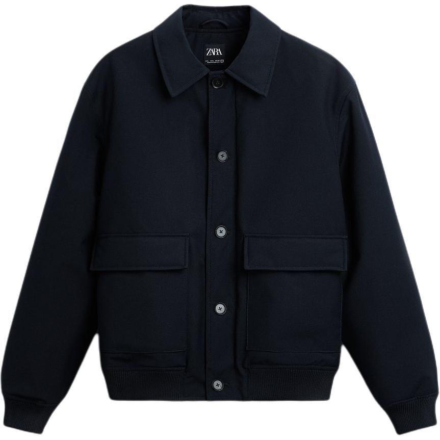 ZARA Jackets & Coats Men's Blue