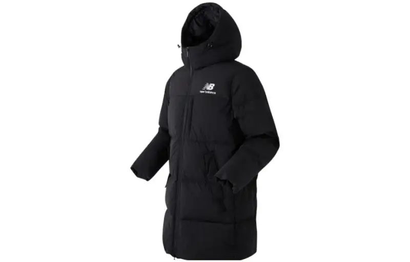 New Balance Down Jackets Men's Black Hooded Thickened Other