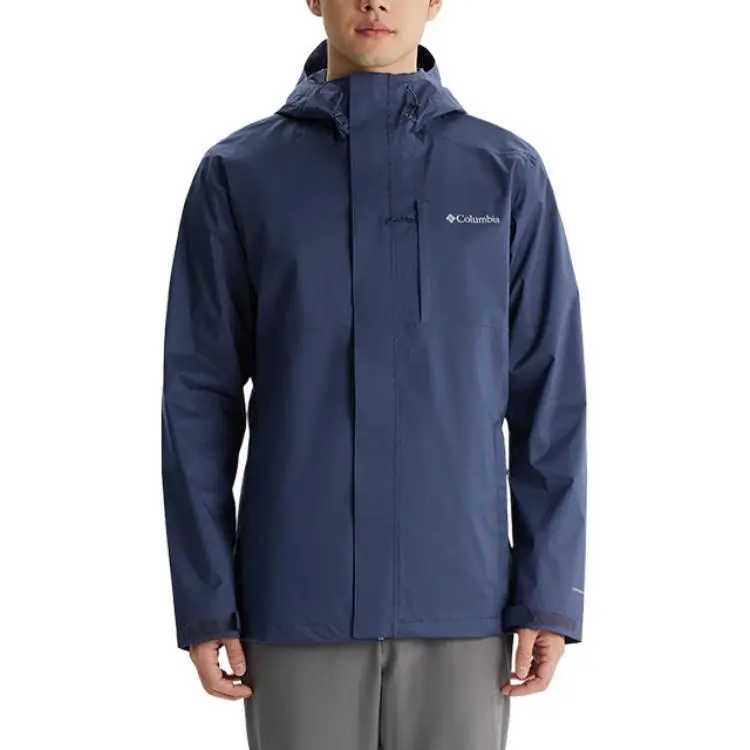 Columbia Waterproof And Windproof Windbreaker Jacket Unisex Marine