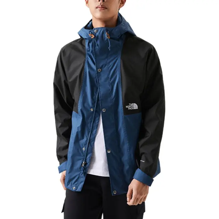 THE NORTH FACE Hiking Waterproof And Breathable Windbreaker Jacket Men's Blue