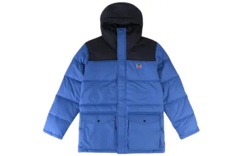 Levi's Down Jackets Men's Blue Hooded (Non-detachable) Moderate