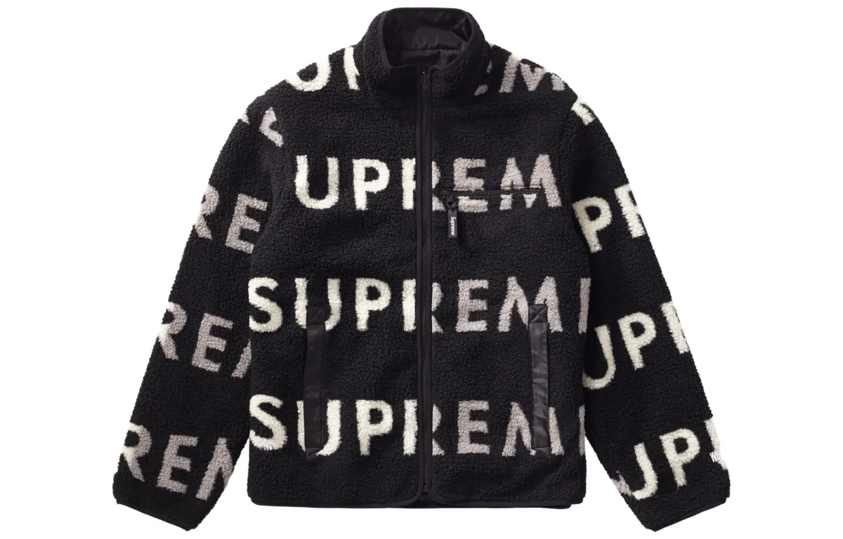Supreme Reversible Logo Fleece Jacket