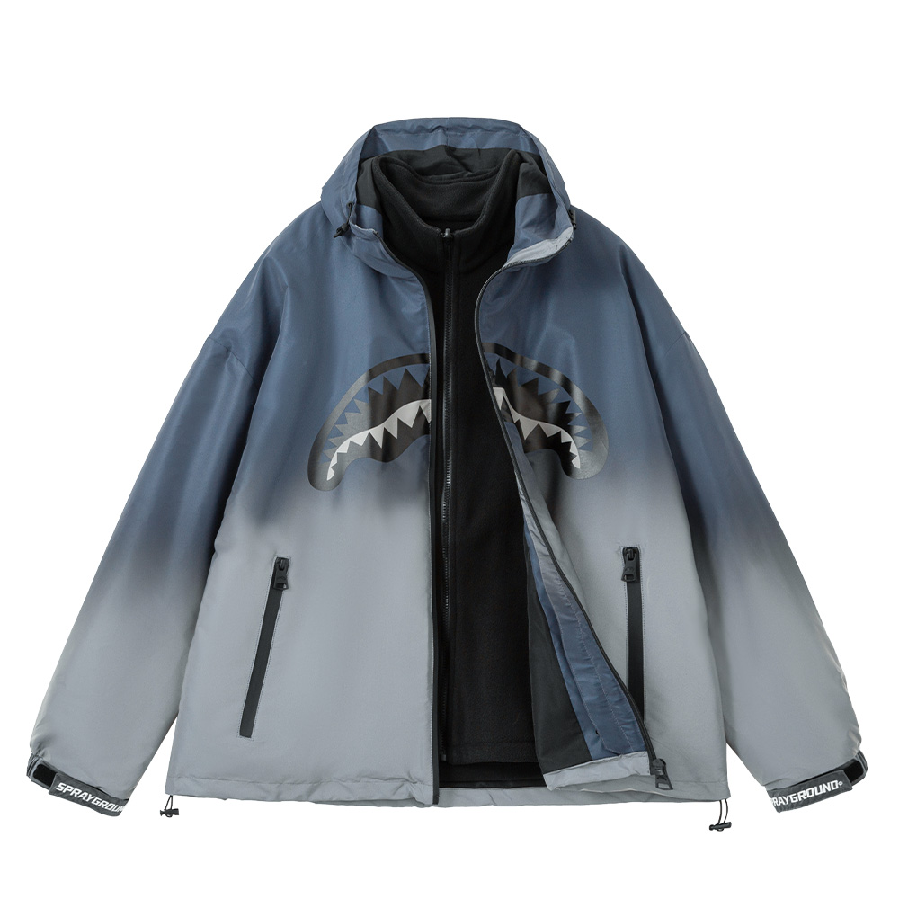 Куртка SPRAYGROUND Shark Logo Jacket (серая)