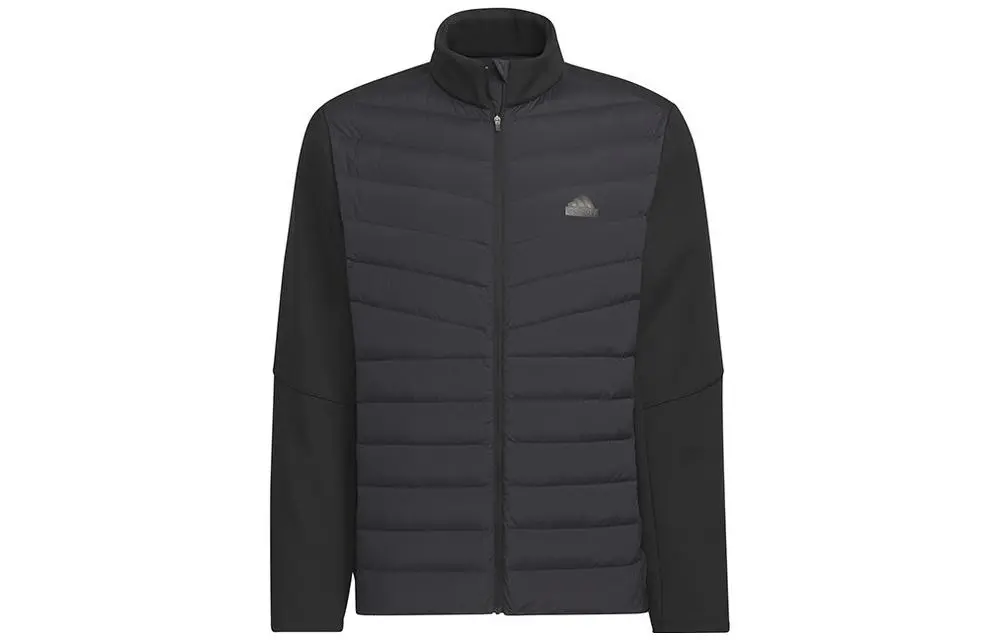 Adidas Down Jackets Men's Black Stand Collar Moderate Down Jacket