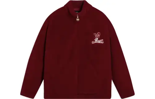 Li Ning X Disney Velvet Jackets Unisex Agate Red Stand Collar Moderate