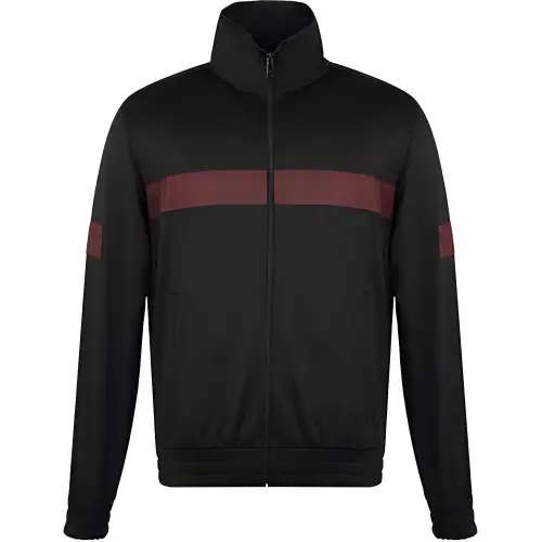 PRADA Jackets Men's Black Stand Collar Moderate Other