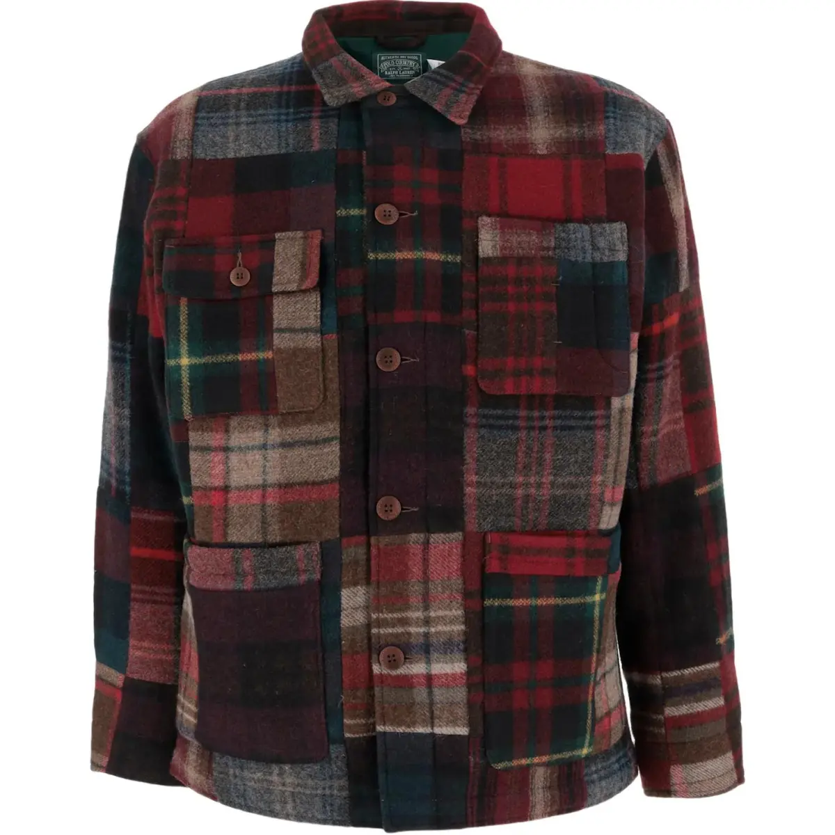 Polo Ralph Lauren Patchwork Button Up Jacket