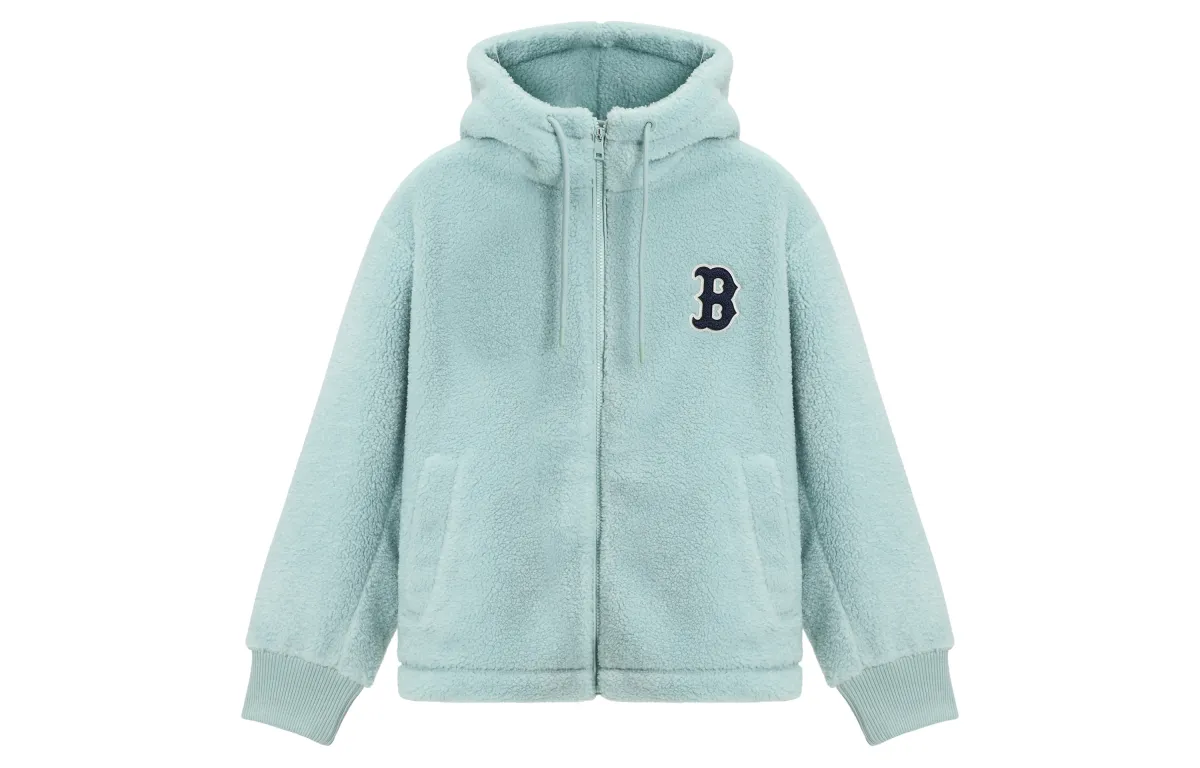 MLB Boston Red Sox Velvet feel Coat Unisex Light Mint