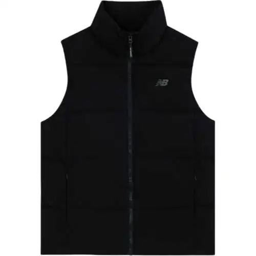 New Balance Down Vests Men's Black Stand Collar Moderate Other