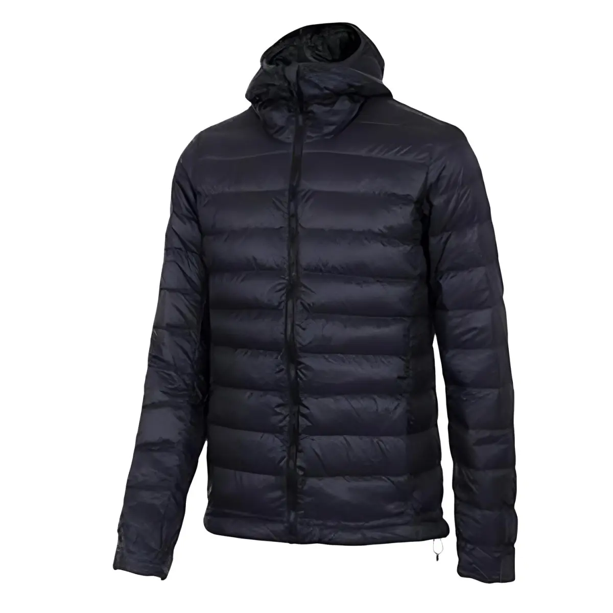 Adidas Down Jackets Men's Black Hooded Moderate Puffer Jacket