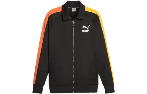 PUMA Club Graphic Jackets Men's Black Stand Collar Moderate Other