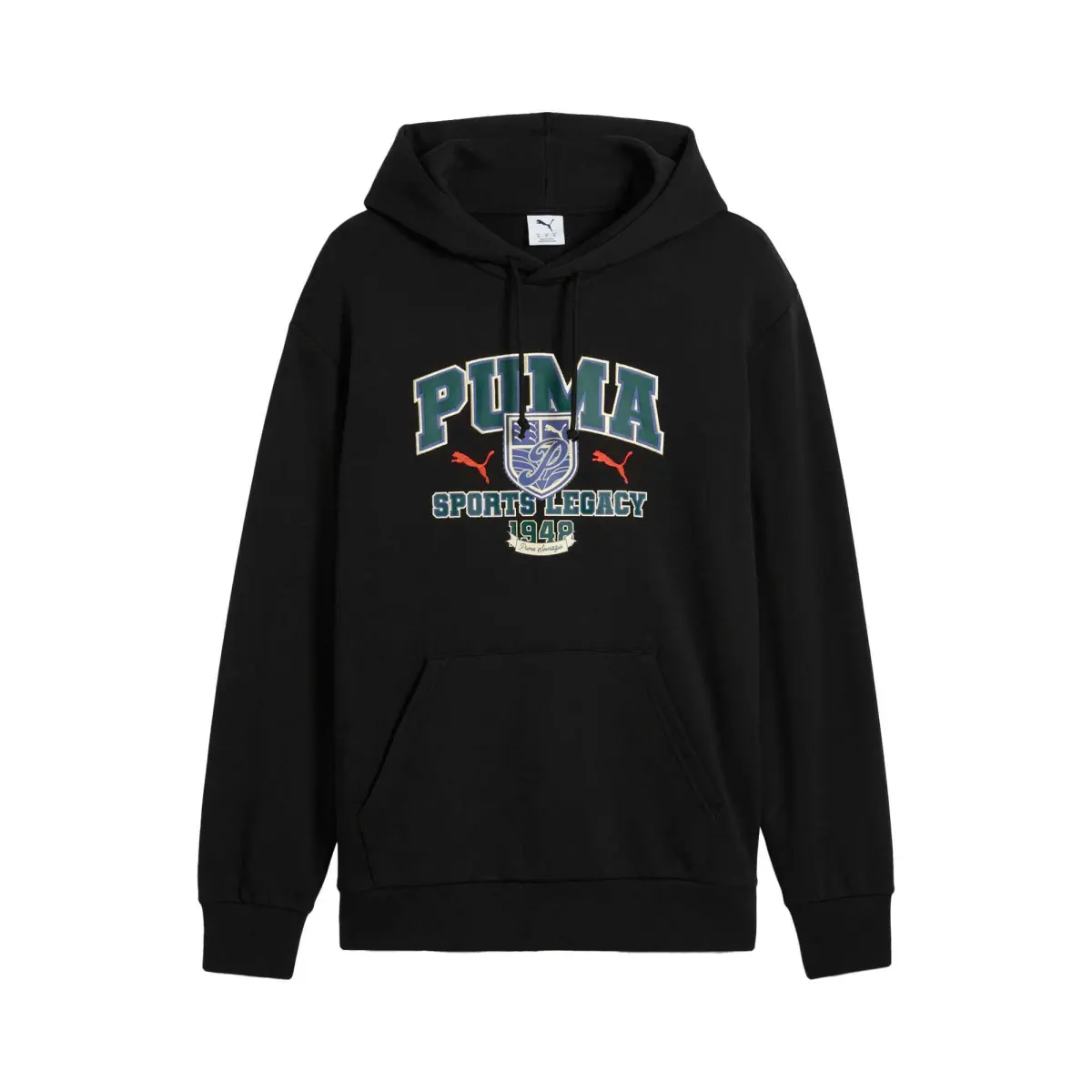 PUMA Sweatshirts Men's Black Hooded Moderate Regular