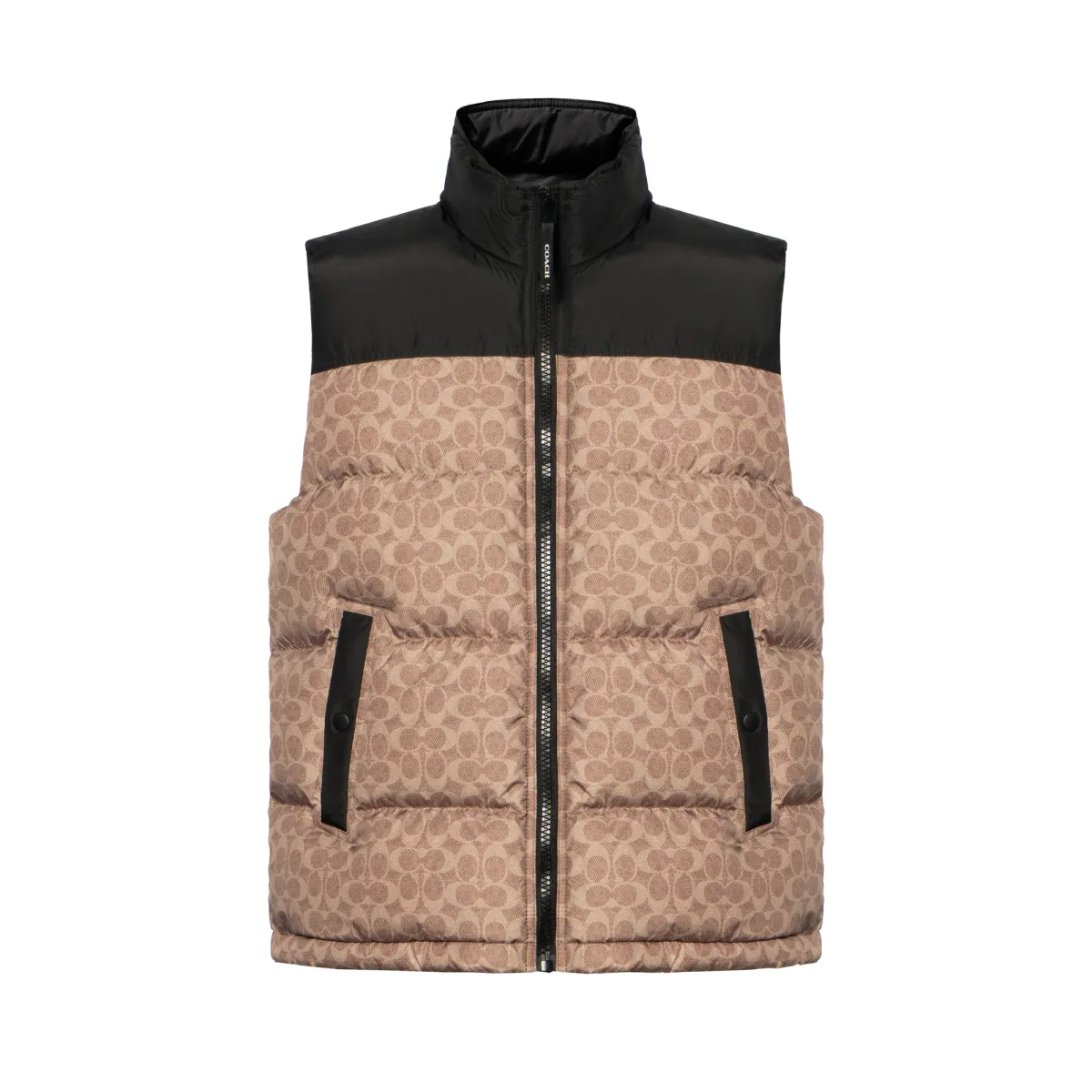 COACH FW24 Vest Men's Brown Yellow