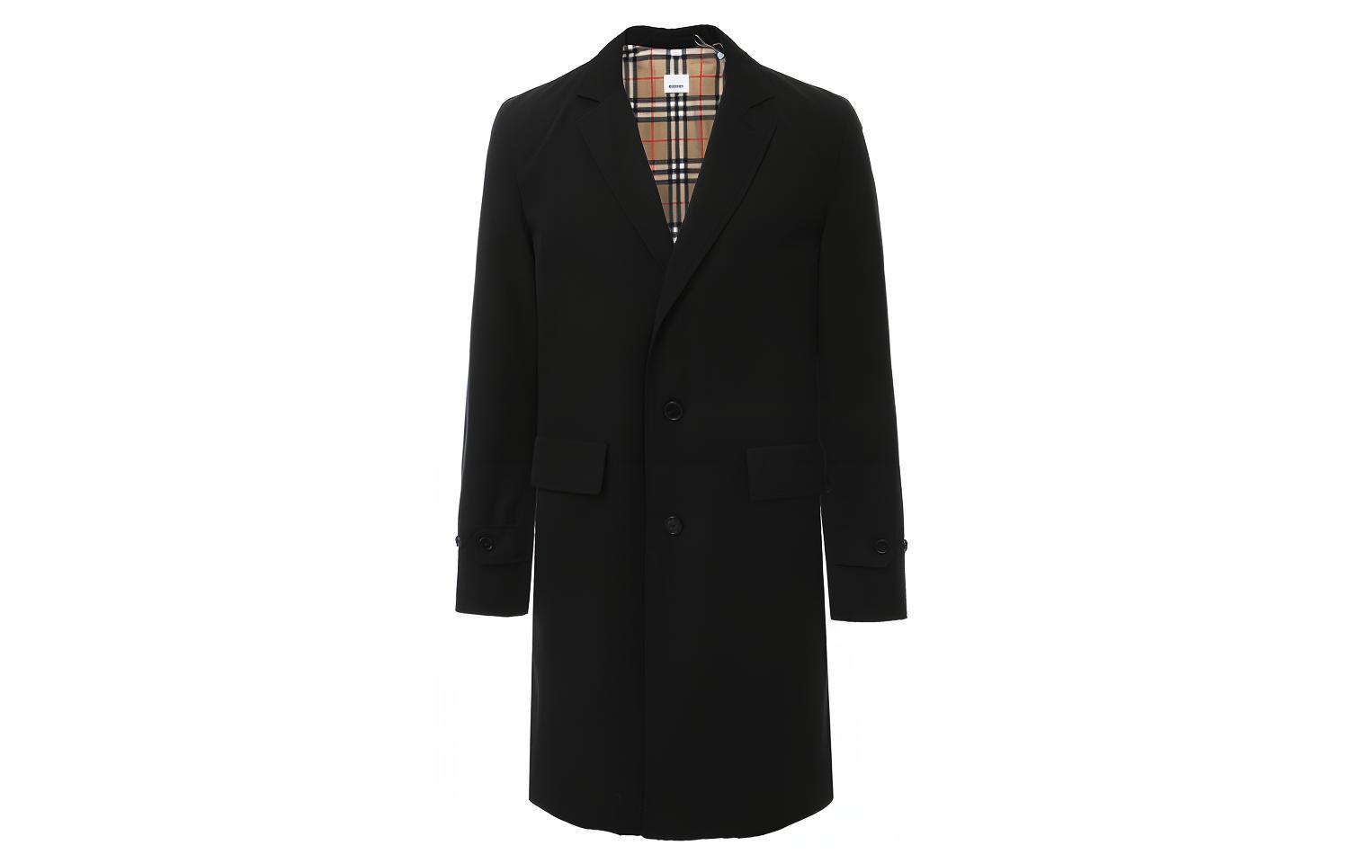 Мужское пальто Burberry Coat (черное)