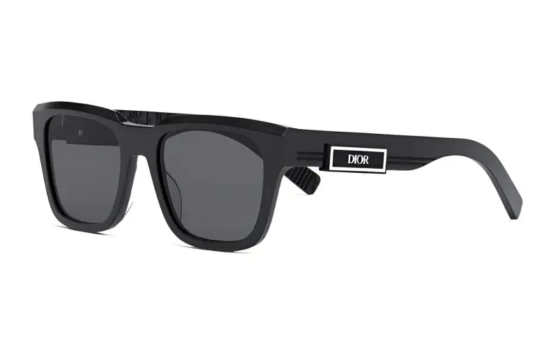 DIOR Square Sunglasses Men's Black
